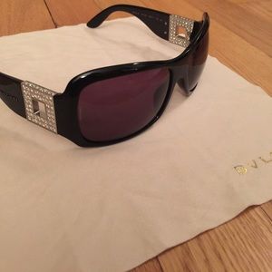 Bvlgari Via Valcozzena sunglasses. Black & crystal