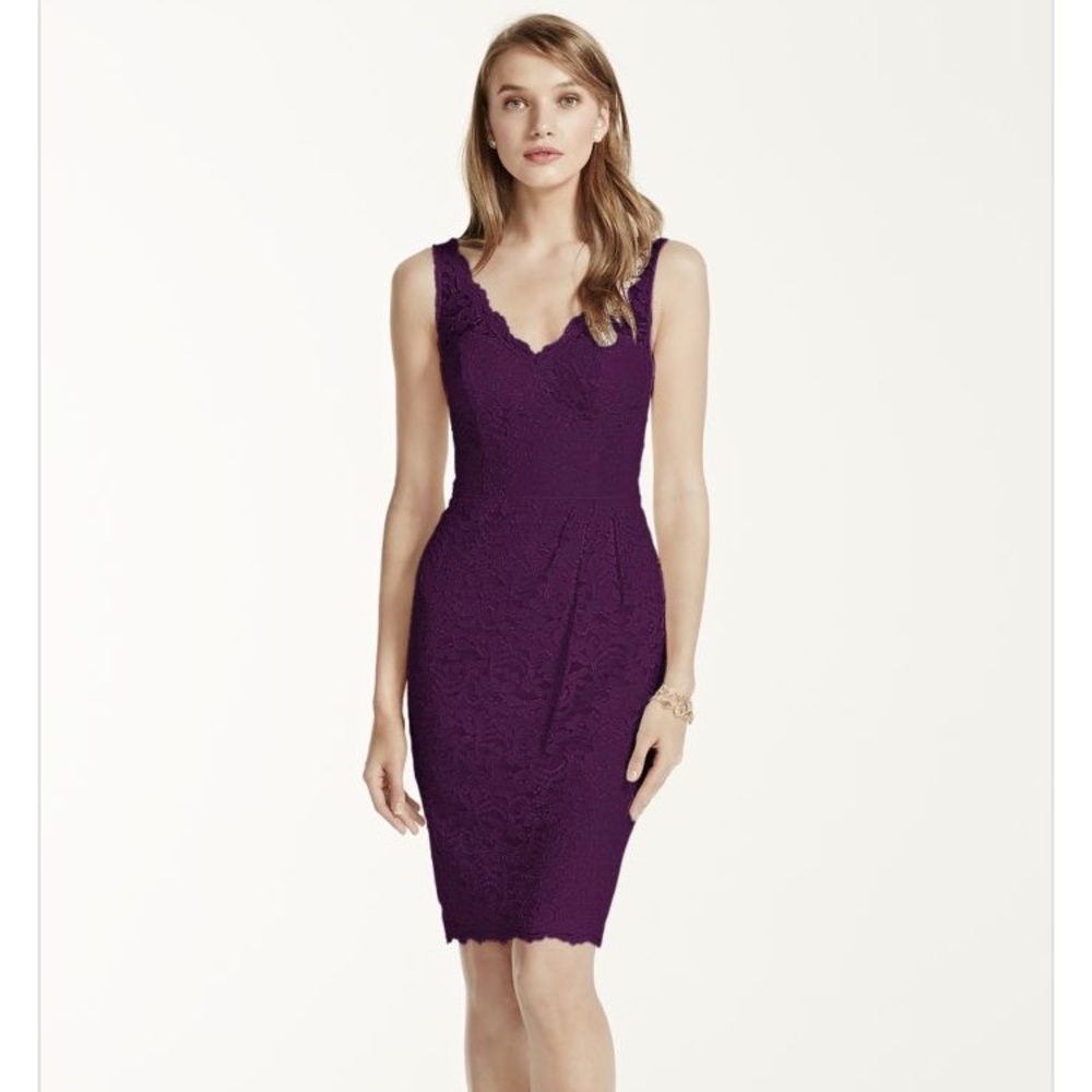 Plum tank lace dress