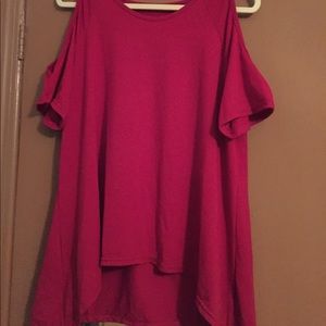 Cold Shoulder Knit Top