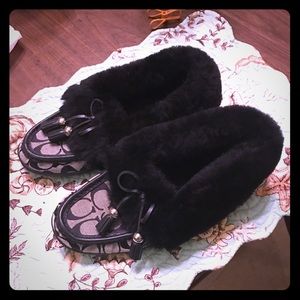 😎Authentic Coach flats/slippers
