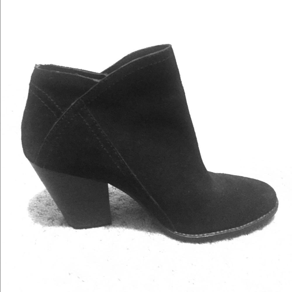 Dolce Vida black suede side-zip booties