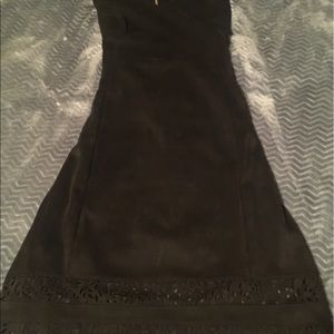 Thalia & Sodi Black Suedelike Dress