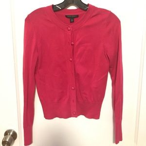 Banana Republic Hot Pink Button Down Sweater XS