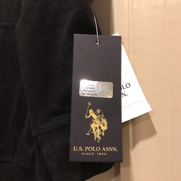 NWT Black Full Zip U.S. Polo Assassin Hoodie! 4T! - Picture 3 of 3