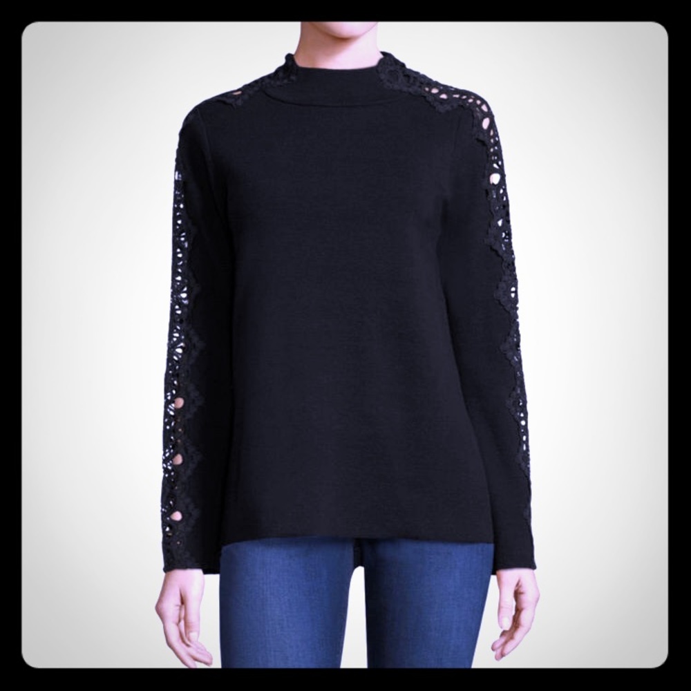 Black long sleeve top