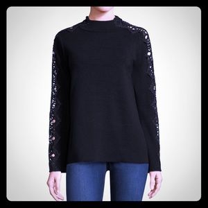 Black long sleeve top