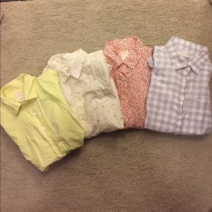 Set of 4 button up J.Crew and Madewell Shirts