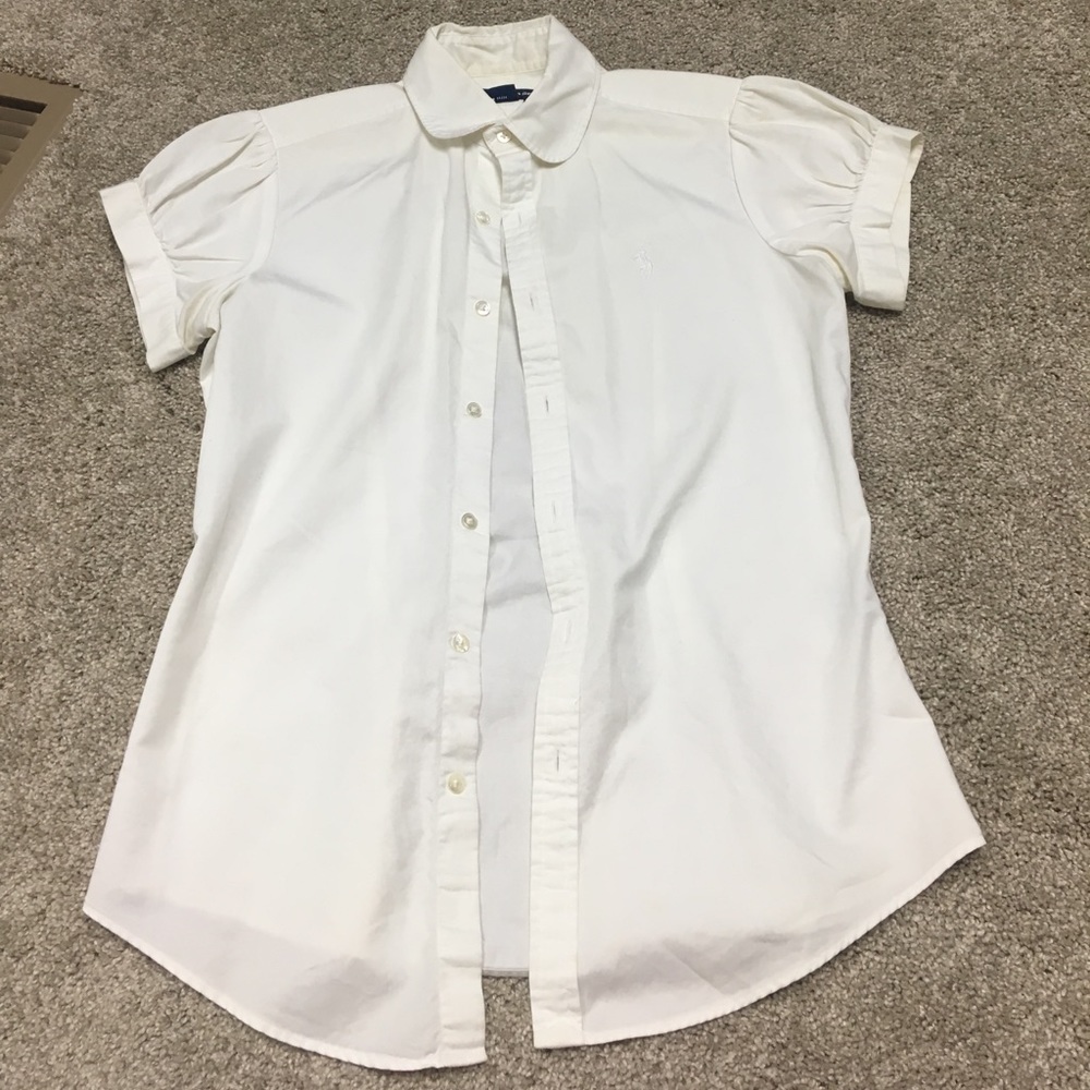 White Short sleeve oxford Ralph Lauren