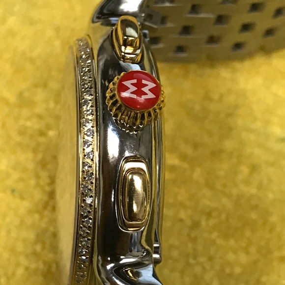 Michele two tone and diamonds ? women\'s watch. main image 4