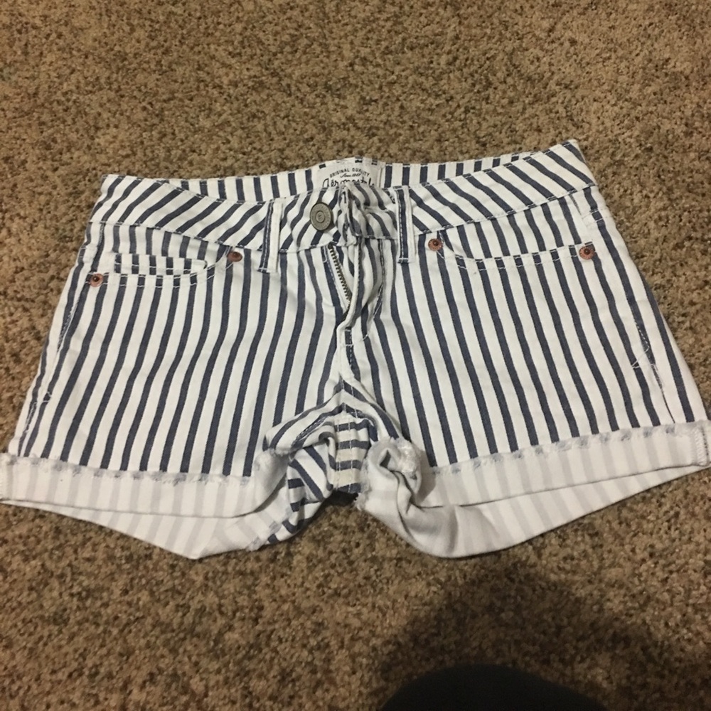 Aeropostale striped denim shorts size 00