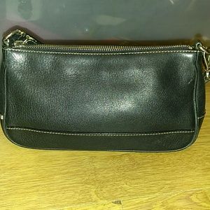 Vintage Coach black leather purse