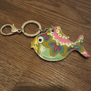 Vera Bradley Summer Fish Keychain