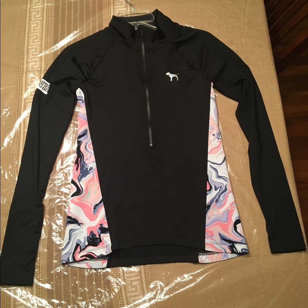 VS Pink Athletic Quarter-Zip Sweatshirt XS