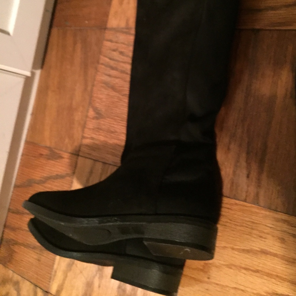 Black over the knee boots