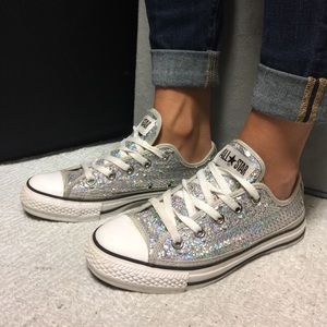Discontinued Silver Sequin converse!!!
