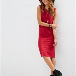 Asos low-back midi dress