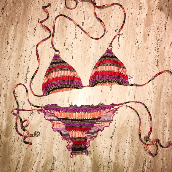 Luli Fama Other - Luli Fama Brazilian Scrunch Butt Triangle Bikini