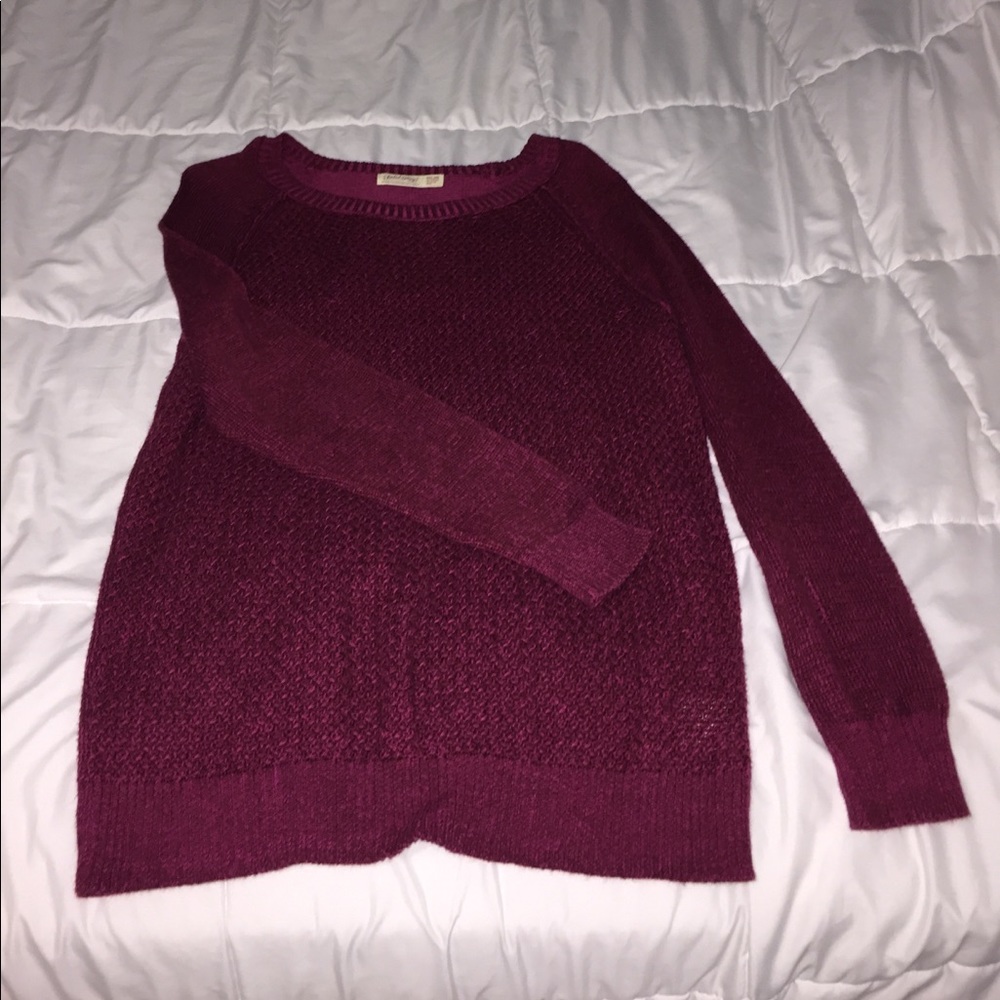 Faded glory maroon sweater