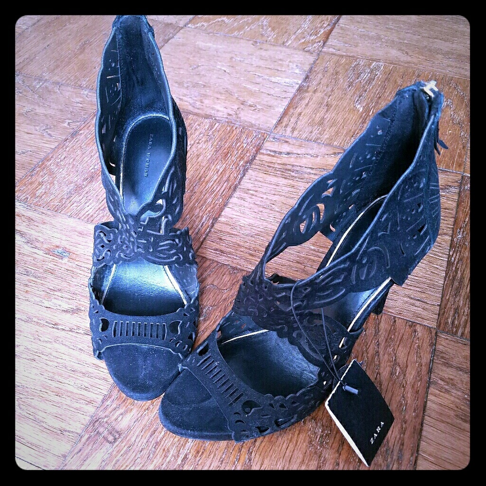 Zara | NWT laser cut heels