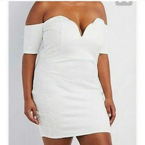 White bodycon dress
