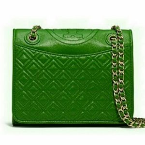 NEW Tory Burch Fleming Patent Shoulder Bag