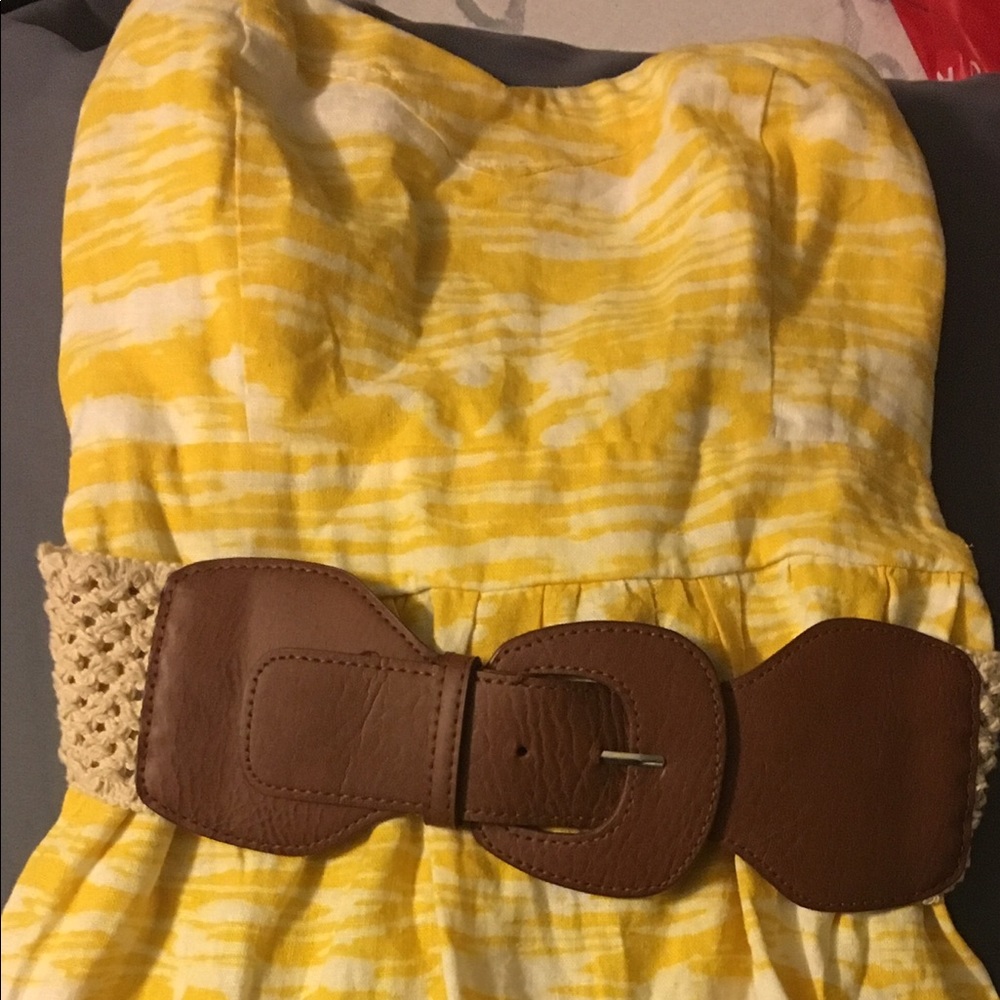 Strapless mini dress. Worn once