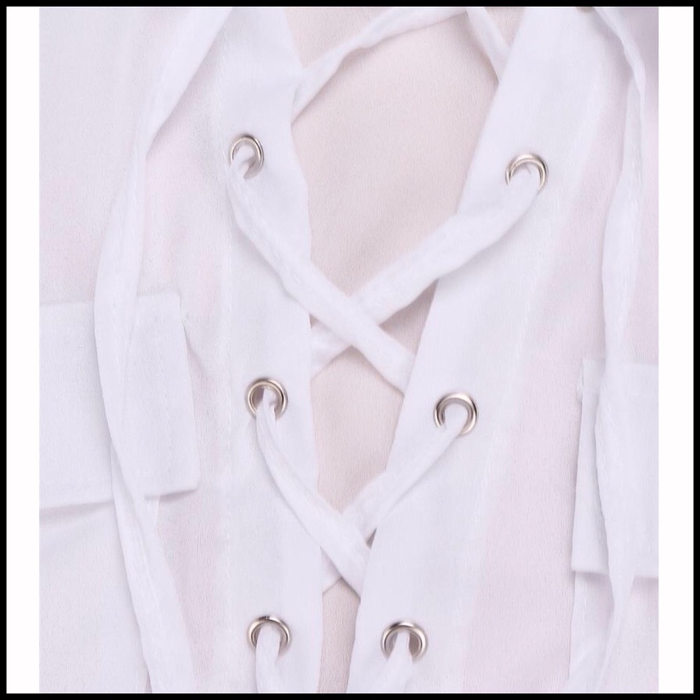 Lace-Up Tunic (plus Sz. avail.) - Picture 3 of 8