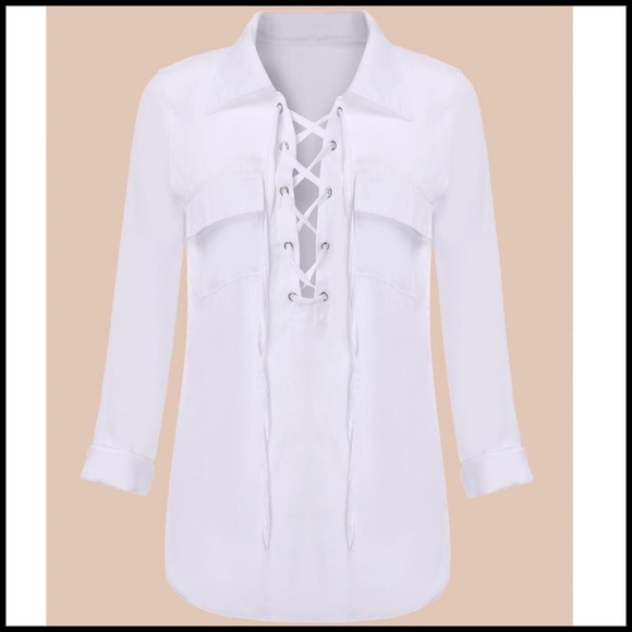 Lace-Up Tunic (plus Sz. avail.) - Picture 5 of 8