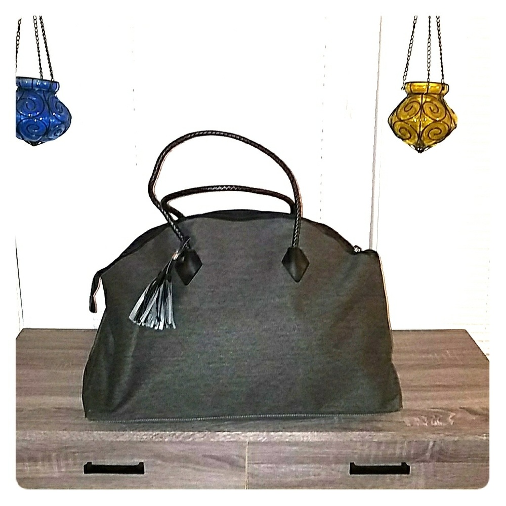 Charcoal Grey Weekend Bag