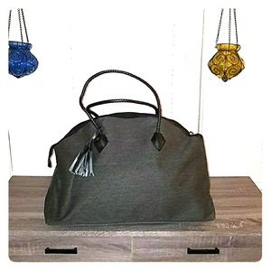 Charcoal Grey Weekend Bag