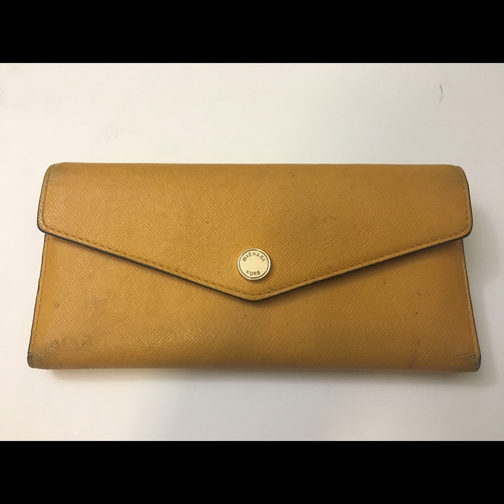Michael Kors colorblock saffiano wallet