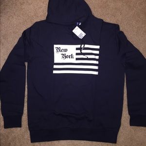 Dark blue hoodie