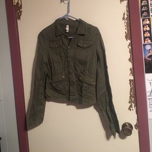 Green army jacket