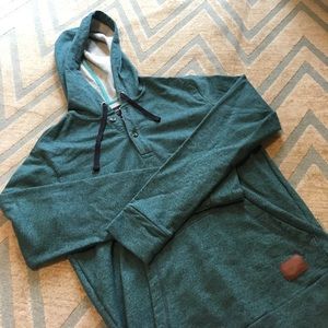 Nixon 3/4 button down hoodie