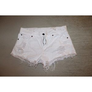 Denim & Supple Ralph Lauren White Cut off shorts