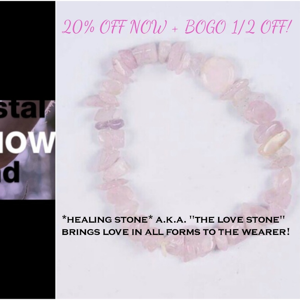 3 for $15! Genuine Rose Quartz Healing Bracelet