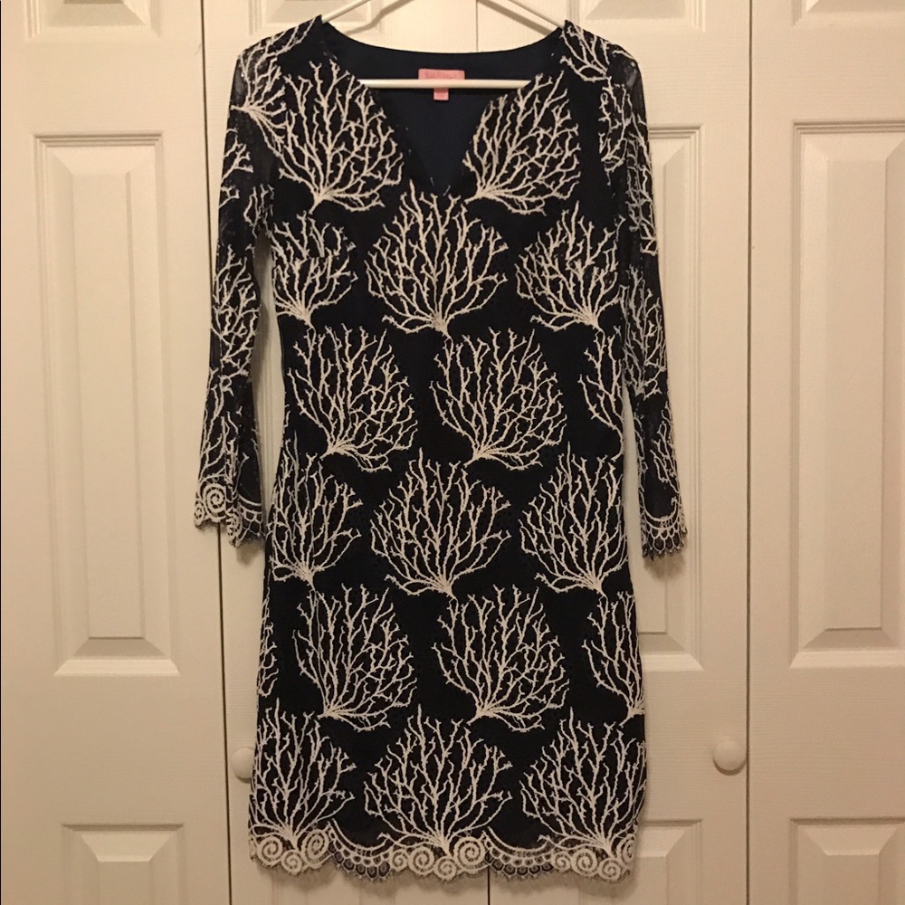 Lilly Pulitzer Wendy Dress Navy Size 2