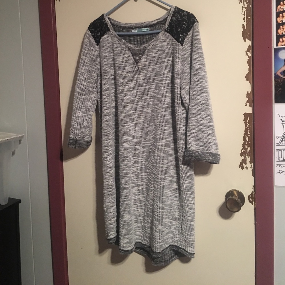 Long grey sweater