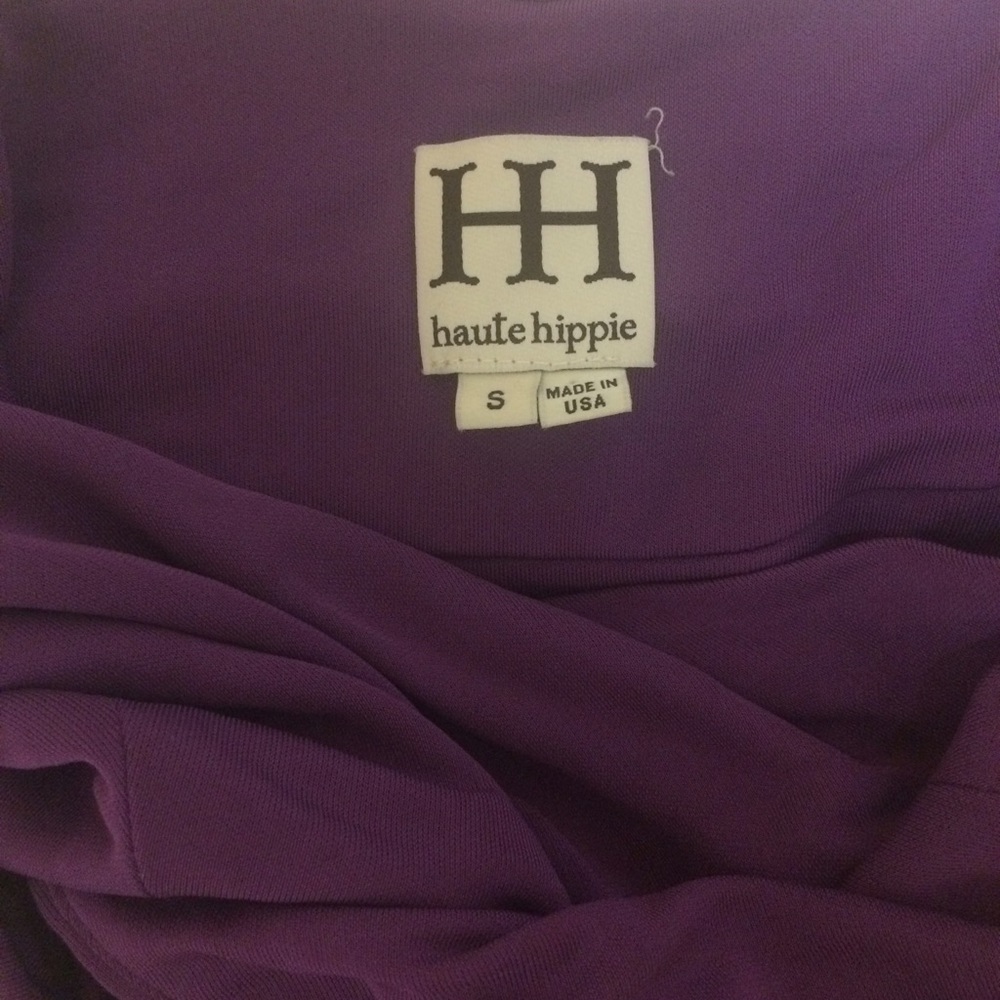 ✨Haute Hippie Purple Drape Dress ✨ - Picture 3 of 5