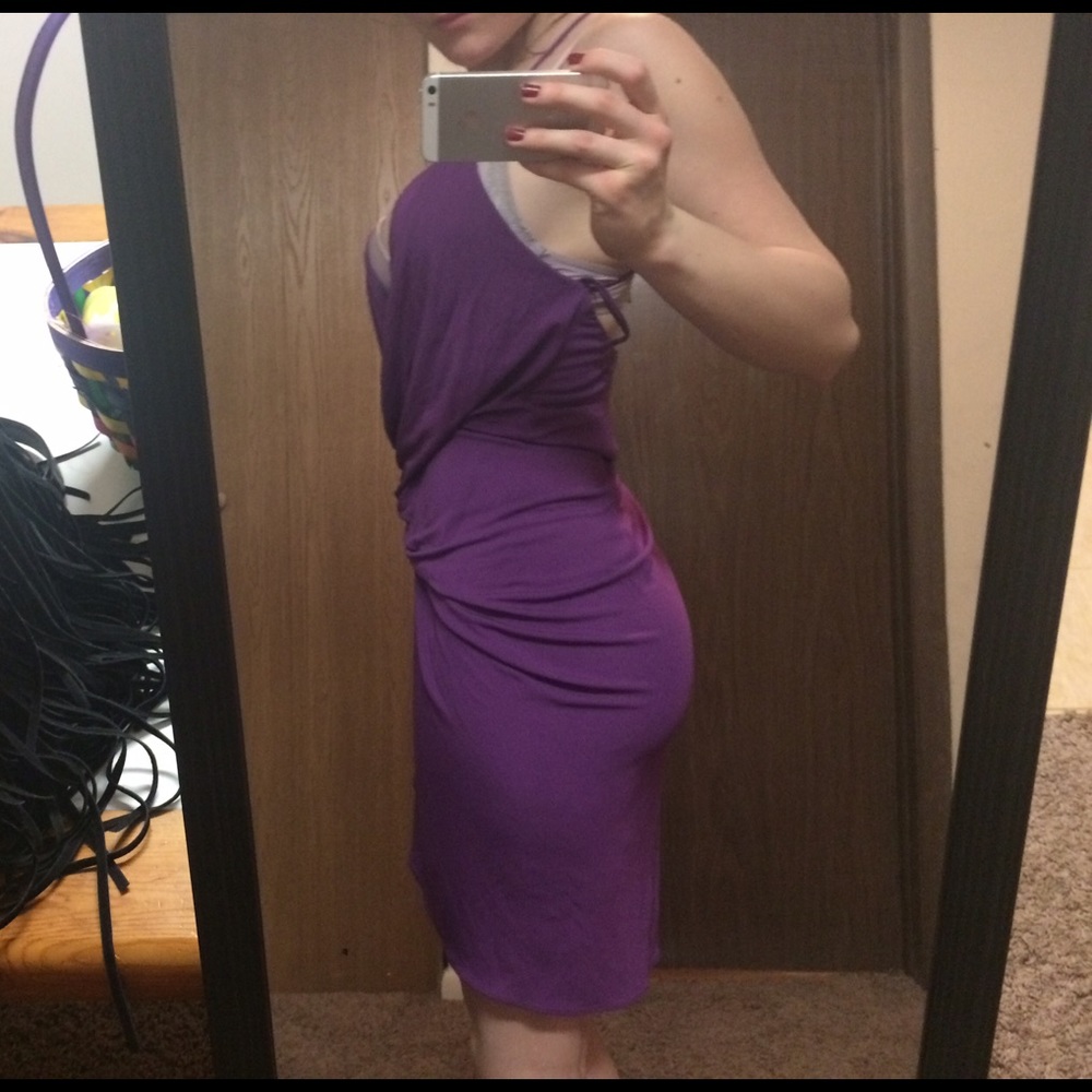 ✨Haute Hippie Purple Drape Dress ✨ - Picture 5 of 5