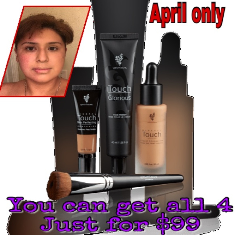 Primer,Concealer,Liquid Foundation and Brush