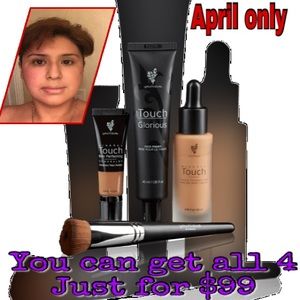 Primer,Concealer,Liquid Foundation and Brush