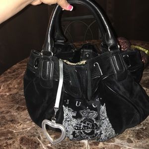Juicy Couture black suede purse