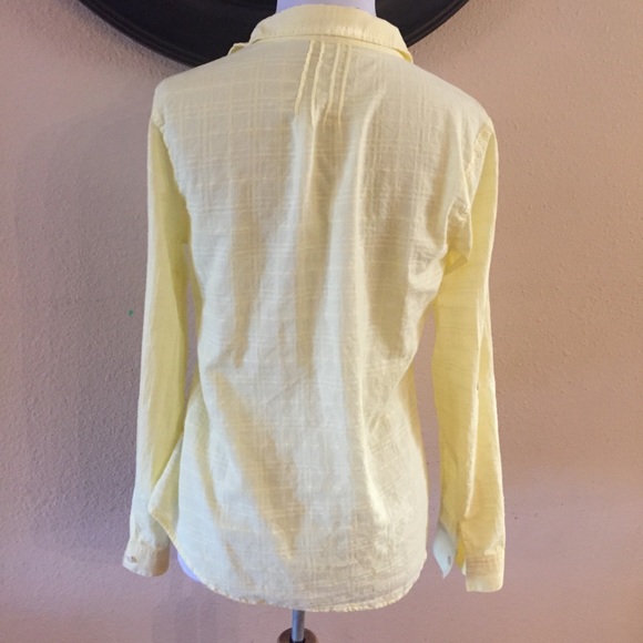 Anthropologie Fei Yellow Button Down top - Picture 4 of 8