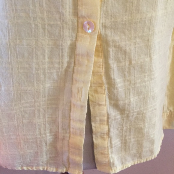 Anthropologie Fei Yellow Button Down top - Picture 5 of 8