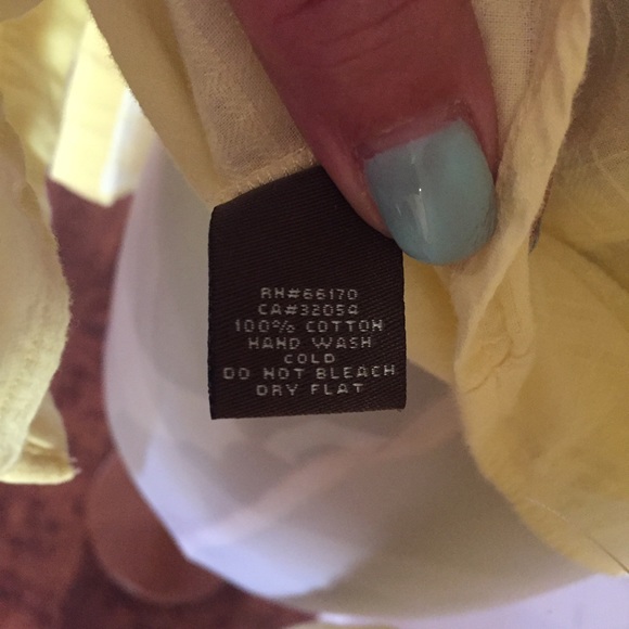 Anthropologie Fei Yellow Button Down top - Picture 8 of 8