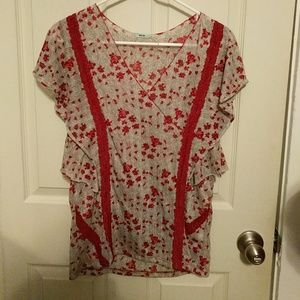 Anthropologie's Kimchi Blue Flutter Sleeve Top