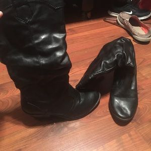 Black boots