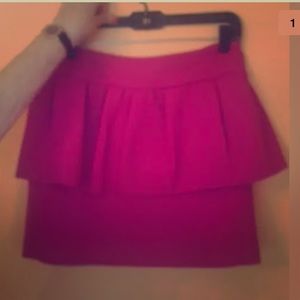 NWOT MILLY Pink Wool Bubble Skirt Sz 8