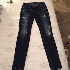 Aiko Mid Skinny Silver Jeans